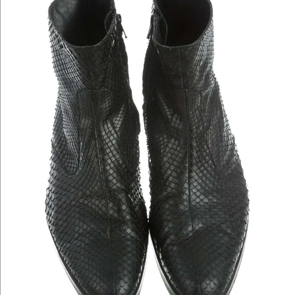 Men’s Helmut Lang Python Boots - Picture 3 of 5
